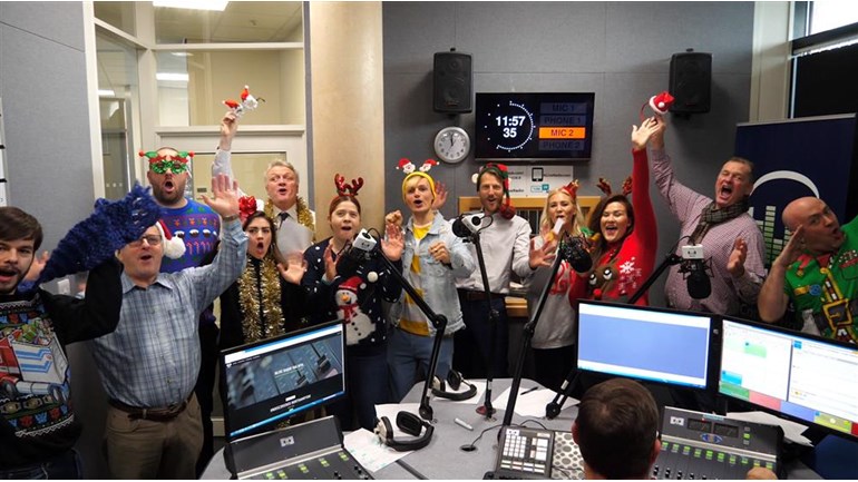 Community radio station members record Christmas single – RadioToday