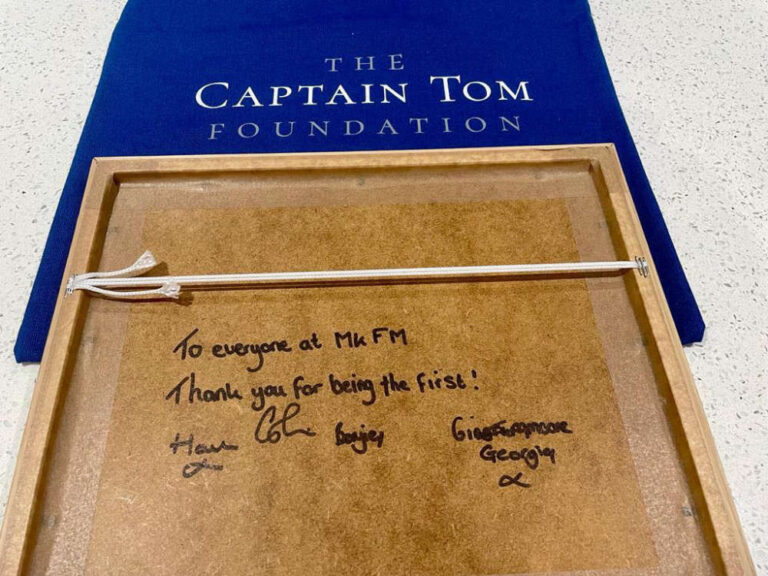 MKFM thanked for supporting Captain Tom Moore fundraiser