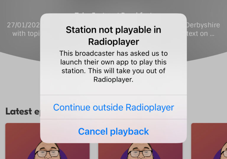 Radioplayer no longer default service for any of its shareholders