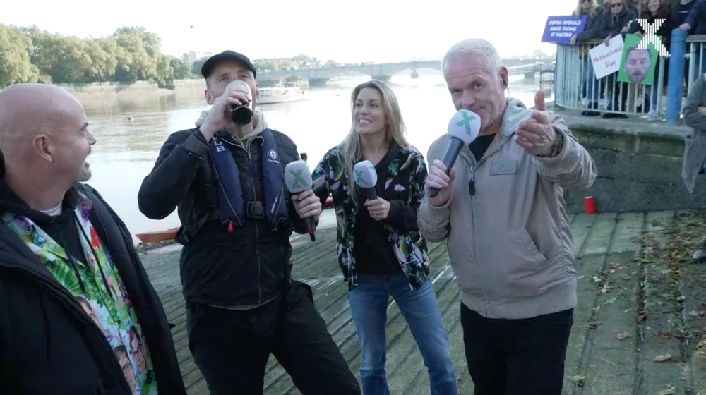 Toby Tarrant completes 56mile unicorn pedalo charity challenge