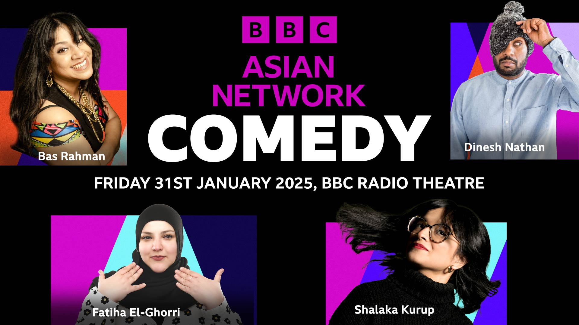 BBC Asian Network is holding its next Comedy Night at the BBC Radio