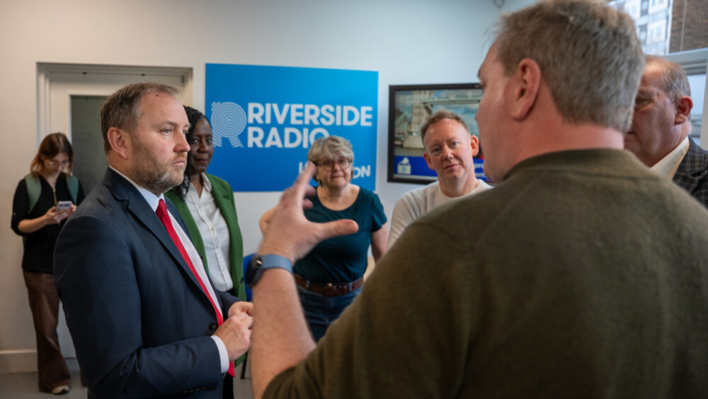 Minister visits Riverside Radio as Local Media Action Plan launches