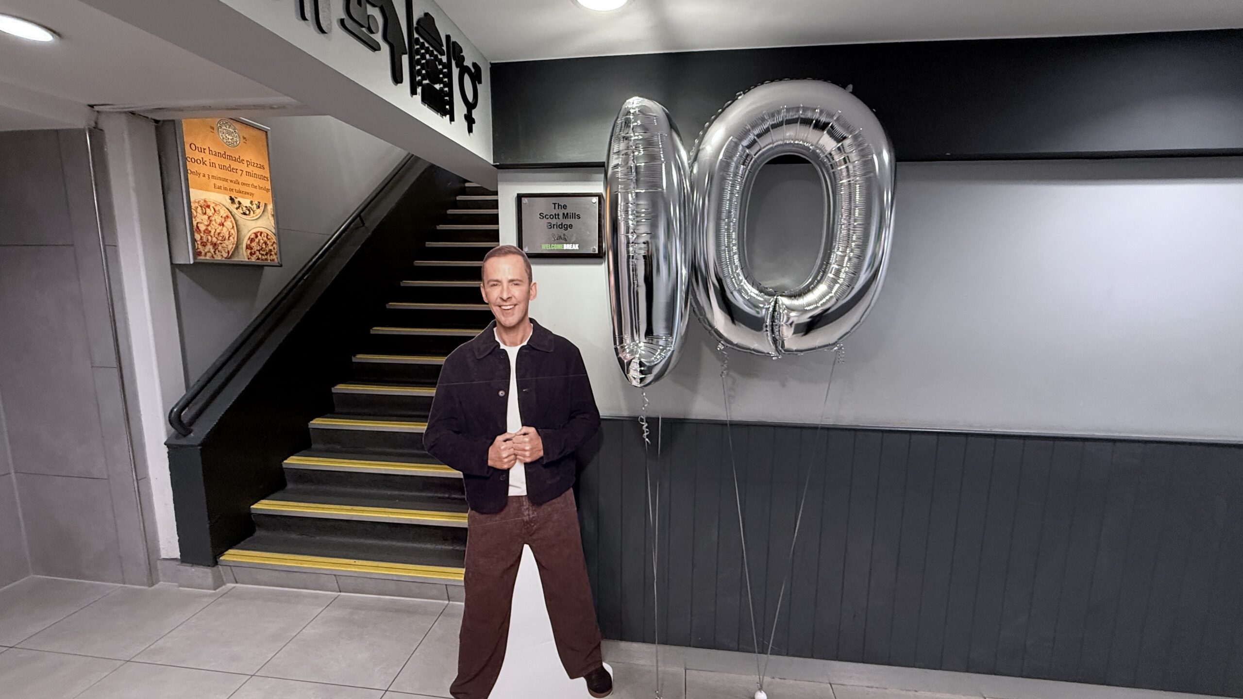 radiotoday.co.uk - Roy Martin - Scott Mills Bridge sign removed at Fleet