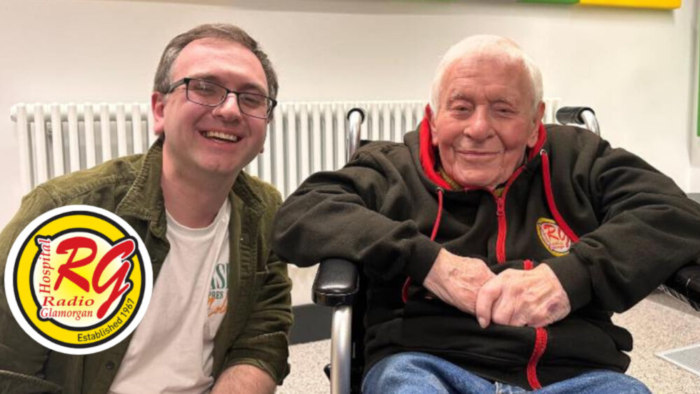 Hospital Radio Glamorgan honours its oldest volunteer