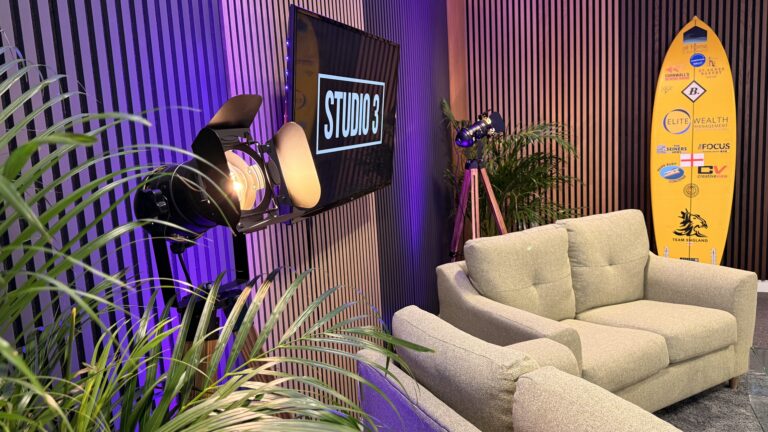 Rewind Radio creates podcast studio at event