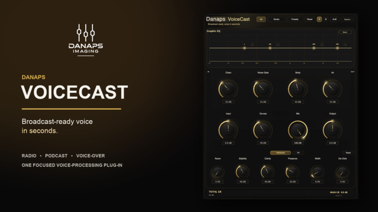 Danaps VoiceCast brings radio imaging workflow to a plugin