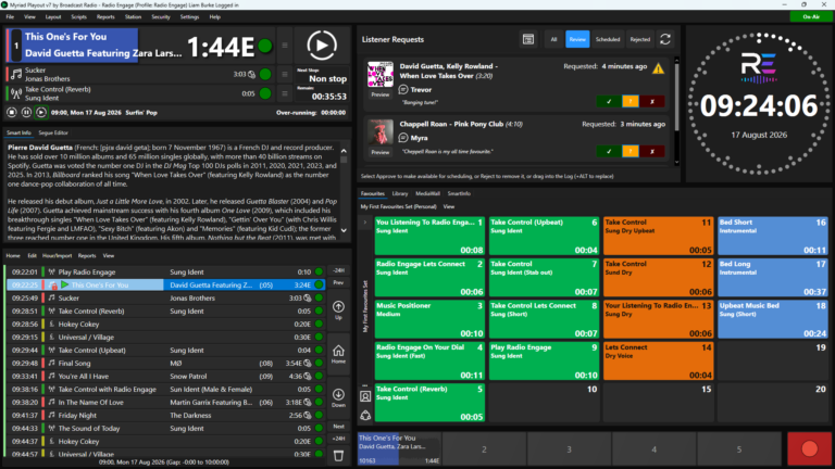 Myriad 7 public beta released for radio stations