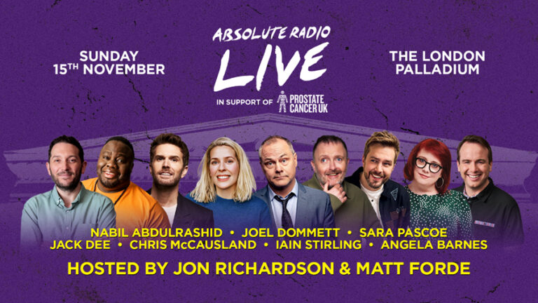 Absolute Radio Live backs Prostate Cancer UK