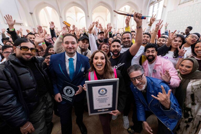 Asian Network sets pakora dunking relay record