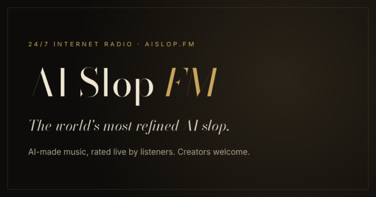 AI Slop FM lets listeners judge music without names